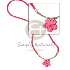 2-3mm fuschia pink coco pokalet