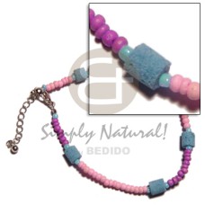 Pink lavender 2-3mm coco pokalet.