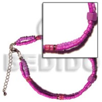 2 rows violet 2-3mm coco