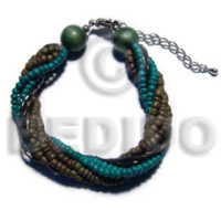Twisted 3 rows 4-5mm coco