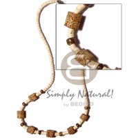 2-3mm coco heishe bleached