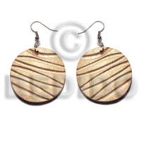 Dangling 35mm round wood beads