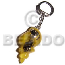 45mmx28mm yellow seashell resin