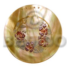 Round 40mm mop handpainted