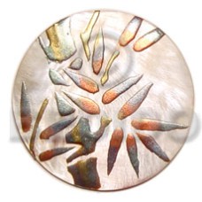 Round 40mm hammershell handpainted