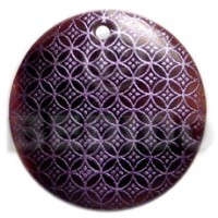 Round 40mm blacktab handpainted