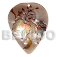 Teardrop 40mm hammershell handpainted