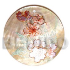 Round 40mm mop handpainted