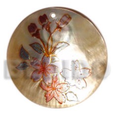 Round 40mm mop handpainted