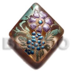 Diamond 40mm transparent brown