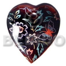 Heart 50mmx40mm blacktab shell