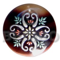 Round 50mm blacktab shell