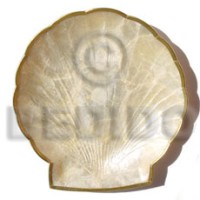 Capiz clam shaped plate 6x6