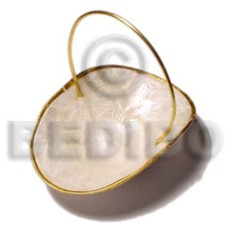 Capiz hat basket 60mmx65mmx72mm