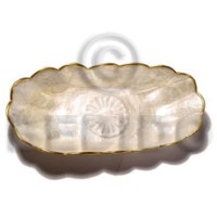 Capiz table napkin tray