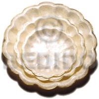 Capiz cake stand brass