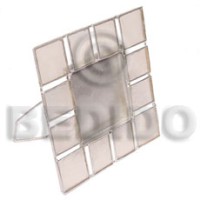 Natural white picture frame capiz