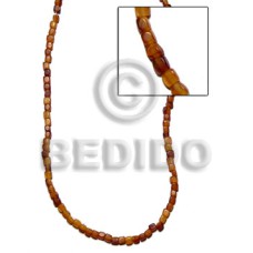 Golden horn amber dice 4mmx5mm