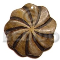 Natural horn flower groove