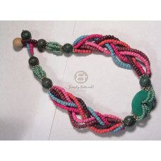 Black leather thong round