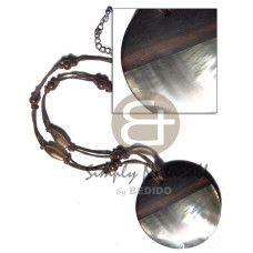 50mm round camagong tiger pendant