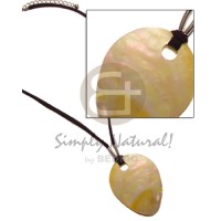 Black leather thong teardrop