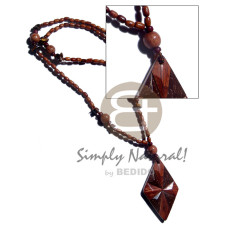 Bayong ricebeads 10mm palmwood