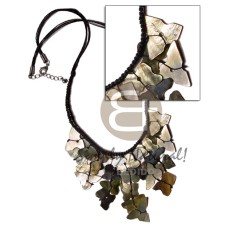 Black macrame dangling black