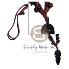 Tribal carved 50mmx18mm wooden