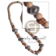 6mm round natural wood beads