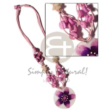 4 layer knotted pink cord