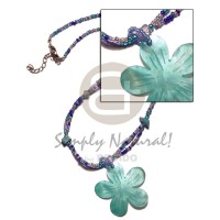 Aqua blue glass beads
