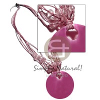 6 rows pink wax cord