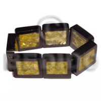 Elastic resin laminated back to