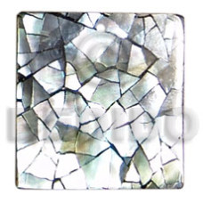 Flat 20mmx20mm square black