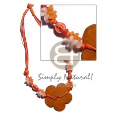 Orange 3 layer wax cord