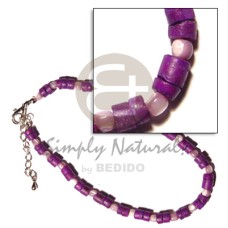 Violet 4-5mm coco heishe