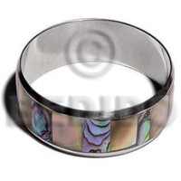 Laminated inlaid paua brownlip alt.