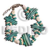 2 rows aqua green