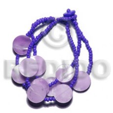 3 rows glass beads w