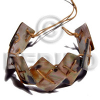 7 pcs. 20mmx20mm brownlip tiger