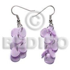 Dangling multiple lilac round 8mm