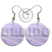 30mm lilac round kabibe shell