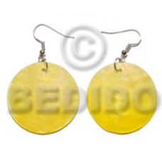 Dangling yellow kabibe round 30mm