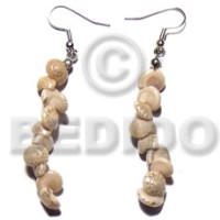 Dangling round white bonium shells