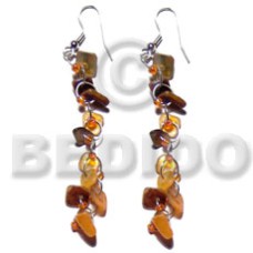Dangling orange hammershell square cut