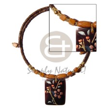 2-3mm coco heishe natural brown