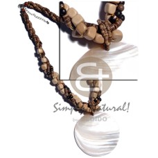 3 rows twisted 7-8mm coco