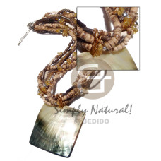 8 layers intertwined cut beads 4-5mm