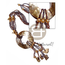 Tassled 4 rows glass beads